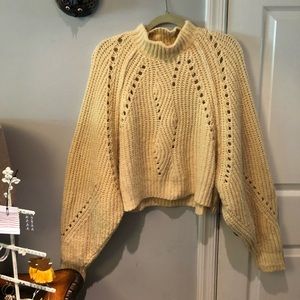 Cable knit sweater